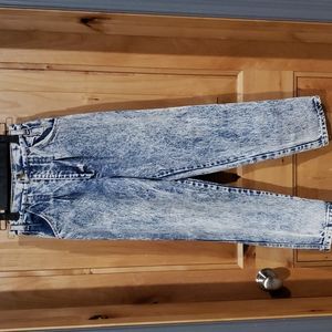 VINTAGE 80s PALMETTOS ACID WASH high waist mom JEANS